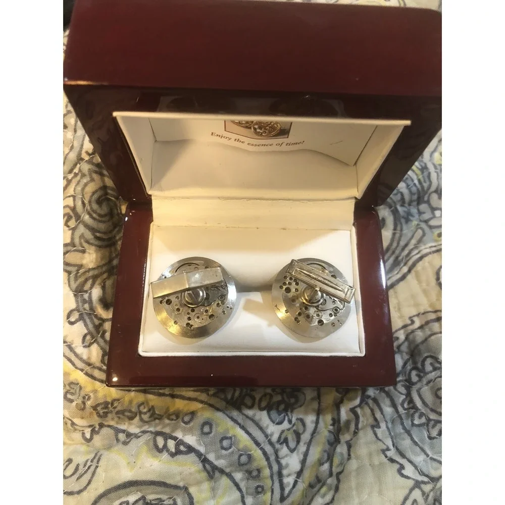 It's About Time Designs by Robin‎ Frances Vintage Watch Part Cufflinks